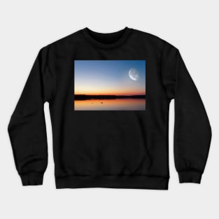 THE MOON AND THE SUNSET SPECTACULAR DESIGN Crewneck Sweatshirt